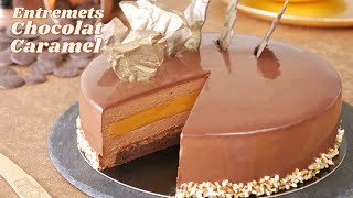 Entremets CHOCOLAT CARAMEL  Gâteau au Chocolat Ultra Gourmand [upl. by Aieka]