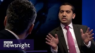 Maajid Nawaz Mehdi Hassan and Mo Ansar lock horns on BBC Newsnight [upl. by Aleinad]