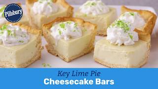 Key Lime Pie Cheesecake Bars  Pillsbury Recipe [upl. by Acinoreb]