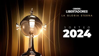 EN VIVO  SORTEO FASES PREVIAS  CONMEBOL LIBERTADORES 2024 [upl. by Haberman40]