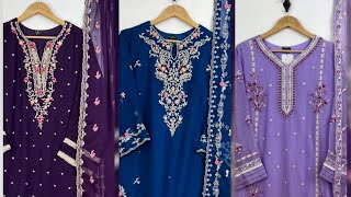 Agha noor chiffon embroidered 2pc  Agha Noor New Collection 2023 [upl. by Adirem512]