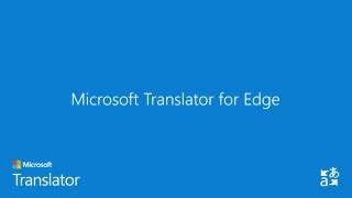 How to Use the Microsoft Translator Edge Extension [upl. by Litnahs]