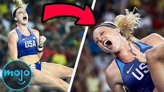 Top 10 Times Olympians Celebrated Too Early [upl. by Ainesy685]