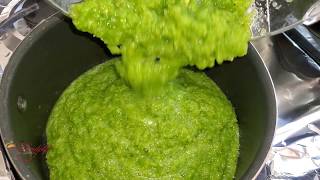 How to make AUTHENTIC GHANA GREEN PEPPER SAUCEGREEN CHILLI SAUCE [upl. by Beattie]