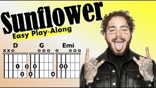 Sunflower Post Malone  Chord and Lyric PlayAlong [upl. by Taffy]