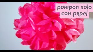 POMPONES CON PAPEL CHINA [upl. by Arihsak]