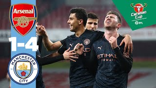 HIGHLIGHTS  ARSENAL 14 MAN CITY  CARABAO CUP [upl. by Adara]