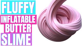 HOW TO MAKE BUTTER SLIME FLUFFY AND INFLATABLE [upl. by Eirallam]