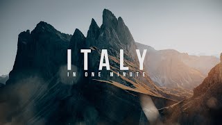 1 MINUTE OF ITALY  TRAVEL VIDEO [upl. by Aicemed]