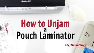 How to Unjam a Pouch Laminator [upl. by Ardnait905]