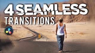 4 SEAMLESS Video Transitions You SHOULD KNOW Davinci Resolve Tutorial [upl. by Aryad]