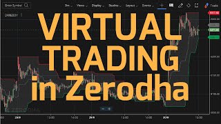 How to do Virtual Trading in Zerodha for Beginners in Stock Trading [upl. by Riocard]