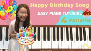 How to play “HAPPY BIRTHDAY TO YOU”  EASY Piano Tutorial  SHEET MUSIC [upl. by Ravaj344]