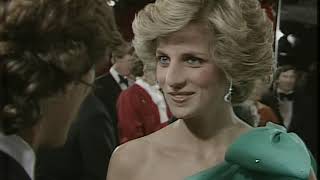 Princess Diana  Queen Mother  Royal Film Premier  A Passage to India  1985 [upl. by Janith]