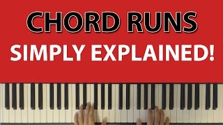 Chord Runs Simply Explained How to arpeggiate right hand chords to introduce motion [upl. by Efram780]