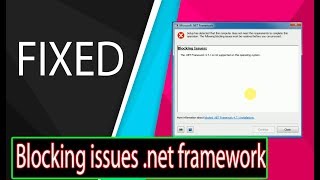 Fixed Blocking issues NET Framework 47 [upl. by Esimehc]