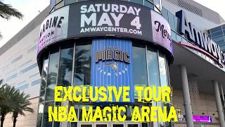 EXCLUSIVE TOUR  NBA Magic Arena Amway Center [upl. by Airtened]