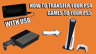 How To Export PS4 Games to PS5 with a USB External Drive [upl. by Blanding615]