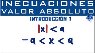 Inecuaciones con valor absoluto  Introducción parte 1 [upl. by Annol]