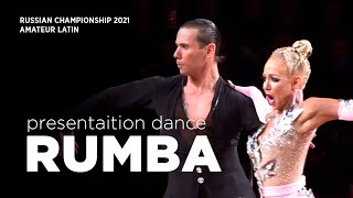 RUMBA  Basic steps  The best 15th Russian dance couples 2021 [upl. by Iran]