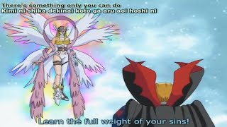 Digimon Adventure  Angewomon vs Myotismon ENG SUB [upl. by Mosi]