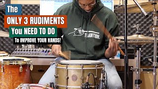 The Only 3 Rudiments You Need To Do In 2020 🔥Practice Aid Video [upl. by Ecnahc]