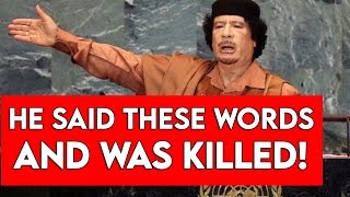 THE SPEECH THAT KILLED GADDAFI WATCH BEFORE DELETED [upl. by Nodyarg]