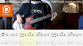 Whitesnake  Here I Go Again 87 BASS COVER  PLAY ALONG TAB  SCORE [upl. by Rofotsirk462]