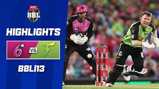 Sydney Sixers v Sydney Thunder  BBL13 [upl. by Melonie]