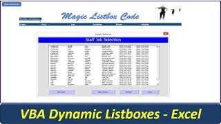 Listbox VBA Code  Awesome Userform Listbox [upl. by Odnesor307]