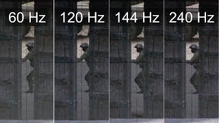 Slow motion 240Hz vs 144Hz vs 120Hz vs 60Hz  CSGO [upl. by Rawde]