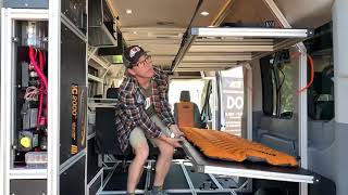 VanDOit “DO” Model DropDown Bed Platforms  Ford Transit Camper Van [upl. by Dnalyar]