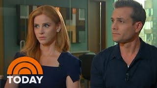 ‘Suits’ Stars Sarah Rafferty And Gabriel Macht Talk New Season Royal Wedding And More  TODAY [upl. by Tihom]