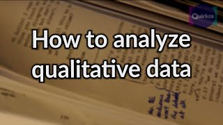 How to Analyze Qualitative Data [upl. by Triley868]