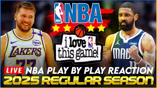 🔴LAKERS vs DALLAS MAVERICKS │ 2025 NBA Basketball Game PlayByPlay Reaction amp Scoreboard [upl. by Abigail657]