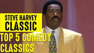 Top 5 Steve Harvey Comedy Classics [upl. by Anayhd232]