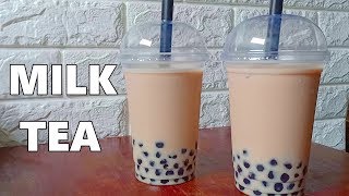 How to make Milk Tea Recipe  Boba Milk Tea [upl. by Maryellen]