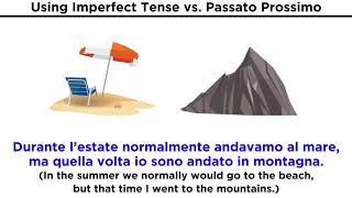 Italian Grammar Limperfetto vs Passato Prossimo [upl. by Arykahs]