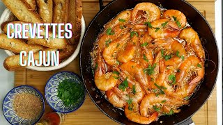 CREVETTES EPICEES SAUCE CAJUN  NOUVELLE ORLEANS STYLE [upl. by Fowkes]