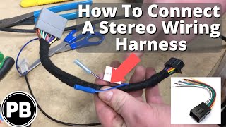 Stereo Wiring Harness Explained How to assemble one yourself [upl. by Asiil]