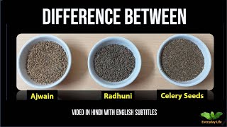 Difference between Ajwain Radhuni and Celery Seeds  अजवाइन रधुनि और सेलरी सीड्स  38 [upl. by Josee]