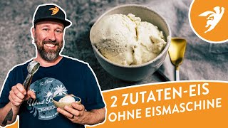 EIS OHNE EISMASCHINE 🍦nur 2 Zutaten  Eis selber machen [upl. by Tram842]