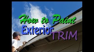 House Painting How to Paint Exterior Trim [upl. by Picco]