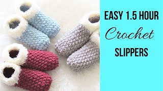 15 Hour Crochet Slippers for BeginnersSo squishy [upl. by Iney863]