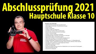 Abschlussprüfung Mathematik 2021 Hauptschule Klasse 10  Ablauf und Themen [upl. by Arias]