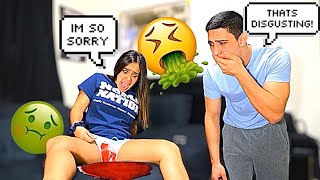 PERIOD Prank On Boyfriend he freaks [upl. by Kucik]