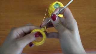 Tutorial rivestire un cerchio con luncinetto Orecchino sole [upl. by Alina356]