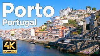 Porto Portugal Walking Tour 4k Ultra HD 60fps – With Captions [upl. by Calloway]