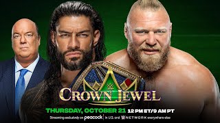 FULL MATCH  Roman Reigns vs Brock Lesnar  Crown Jewel [upl. by Adlig397]