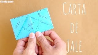 Carta Jale FACIL  Cartas de origami  CARTAS PARA MI NOVIO [upl. by Darnoc]